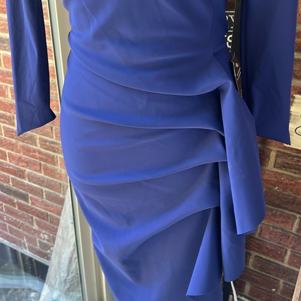 Chiara Boni La Petite Robe Gathered Side Midi-Dress Size 2 NWT - Picture 7 of 9